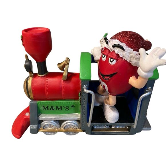 Department 56 M&M's Christmas Express Train Engine "Red" 2008 Figurine - Picture 2 of 11